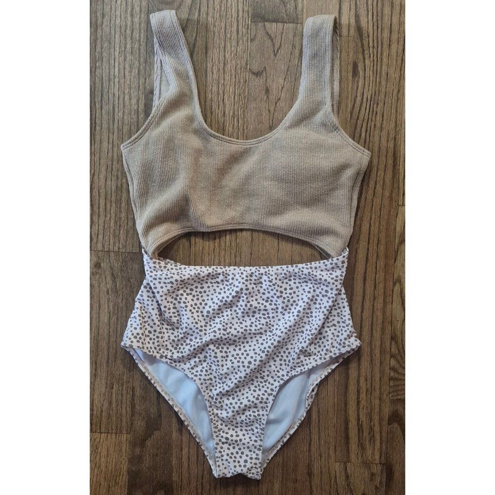 Split Sexy Monokini Bathingsuit Swimsuit Women's Size Small